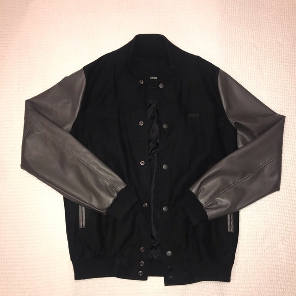 kr3w leather jacket